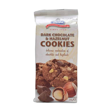 MERBA-Dark Chocolate Hazelnut Cookies-200g